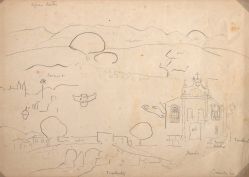 Tarsila do Amaral - Paisagem de Tiradentes Com Dois Panoramas de Igreja