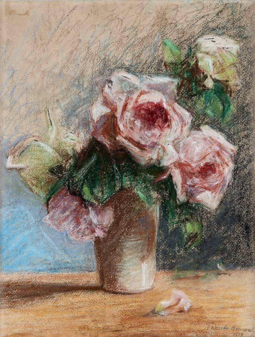 Tarsila do Amaral - Vaso com Rosas