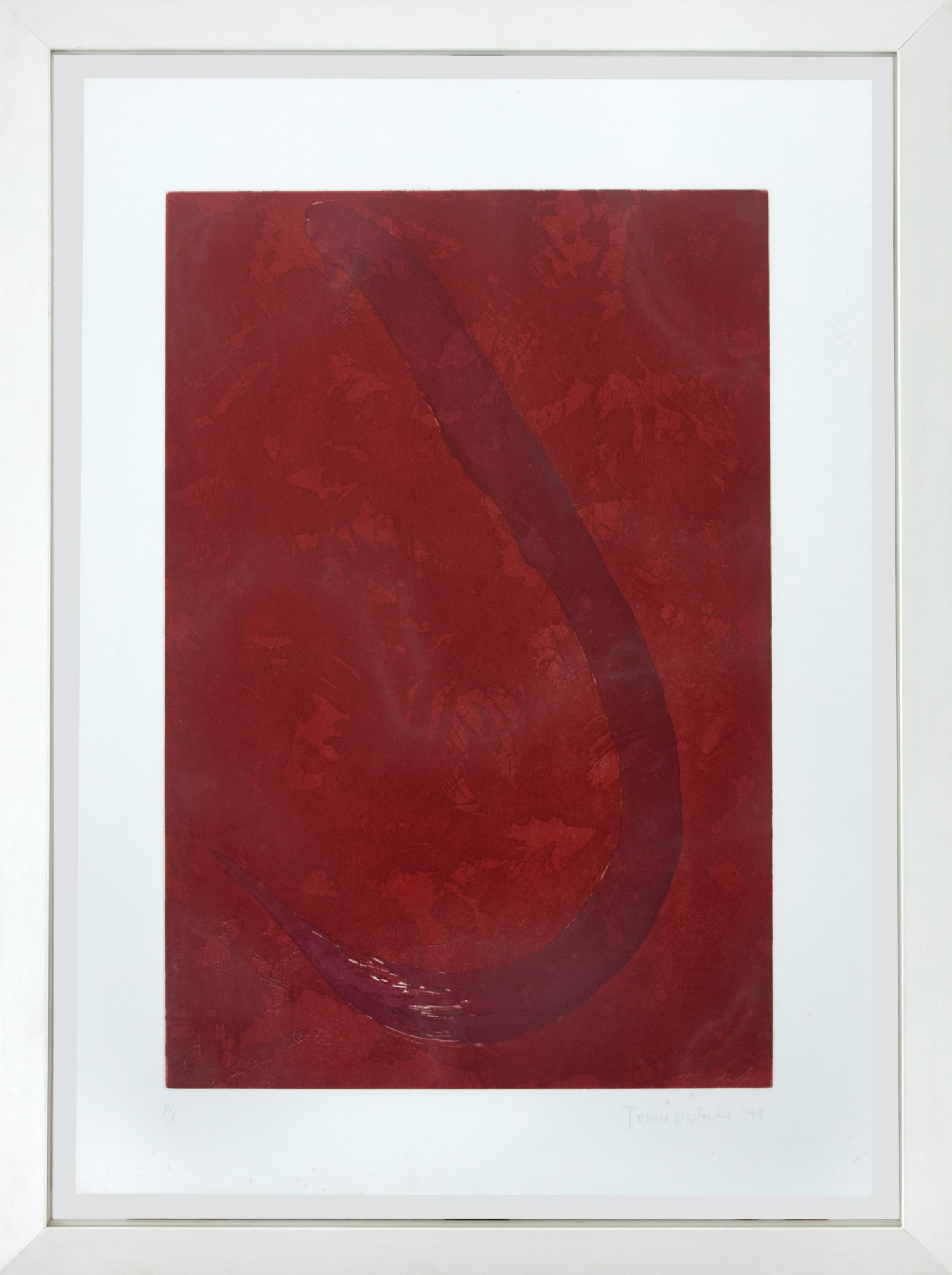 Tomie Ohtake - Abstrato Vermelho