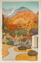 Toshi Yoshida - Autumn in Hanoke Museum