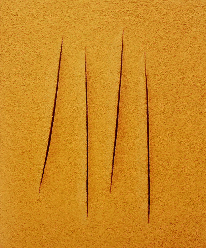 Vik Muniz - Conceito Espacial, Attese, A partir de Lucio Fontana