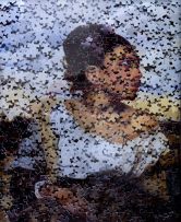 Vik Muniz - Gordian Puzzle: Orphan Girl at the Cemetery, After Delacroix