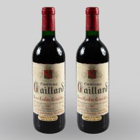 Vinho - 2 Château Gaillard, Saint Émilion Grand Cru Classé, Bordeaux, Vinho Tinto
