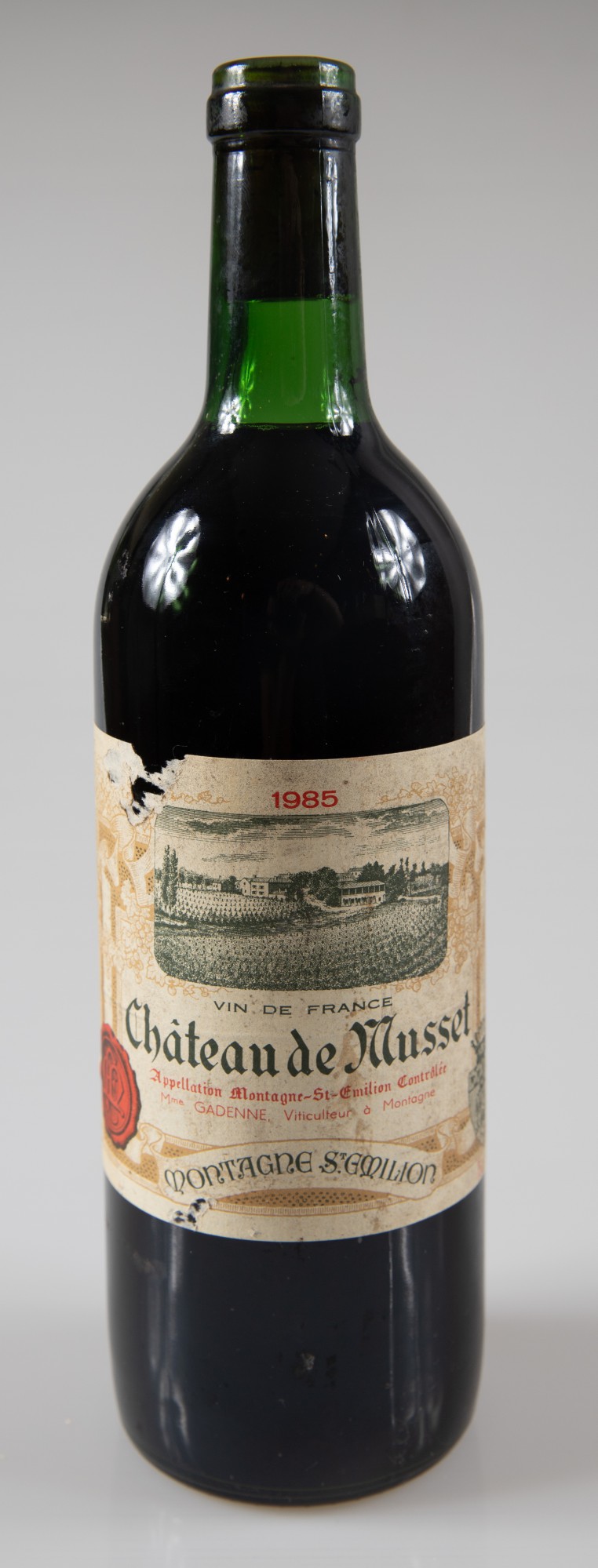 Vinho - Château de Musset, Montagne Saint Émilion , Bordeaux,Vinho tinto