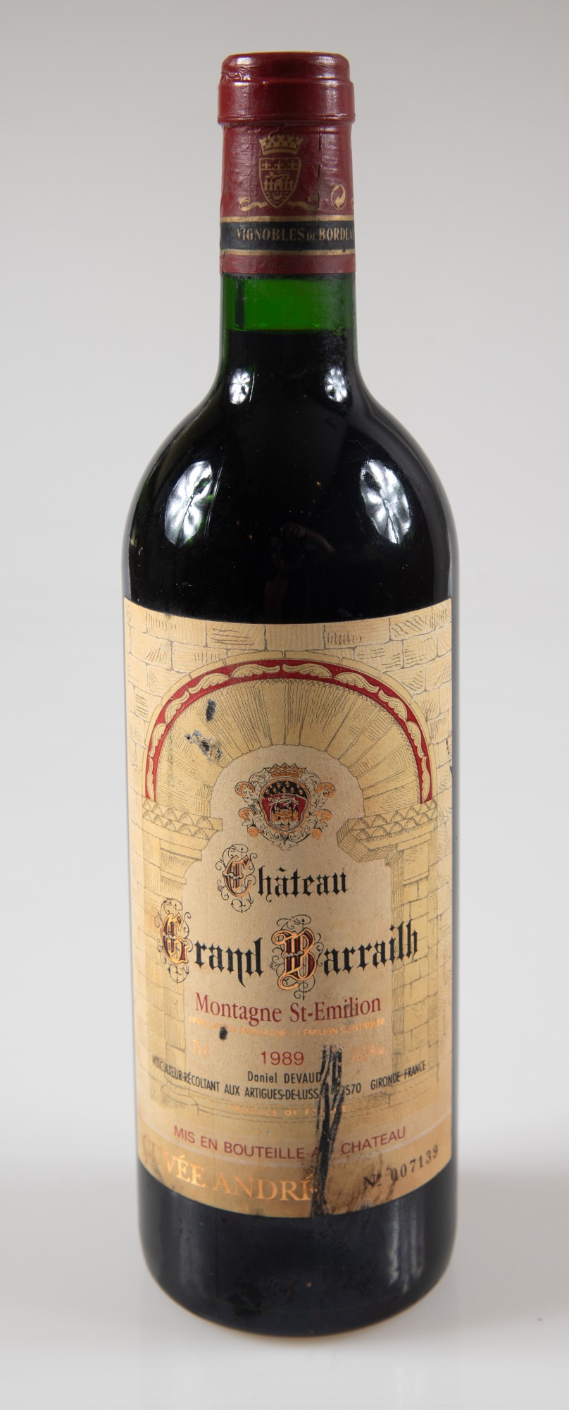 Vinho - Château Grand Barrailh, Saint Émilion, Bordeaux, vinho tinto