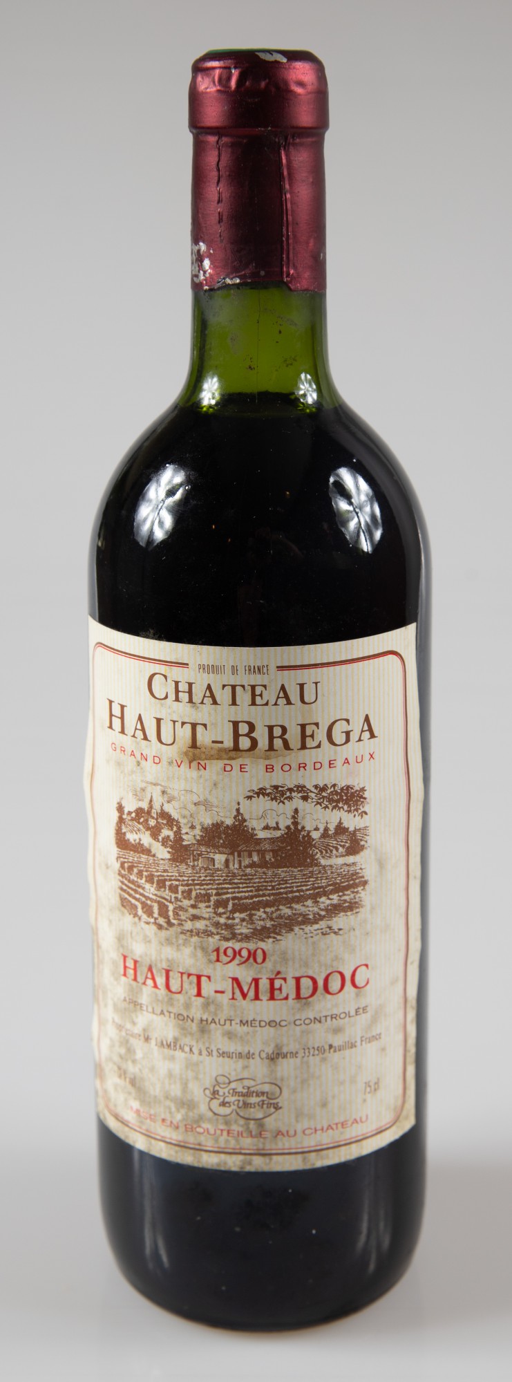 Vinho - Château Haut-Brega, Haut-Médoc, Bordeaux, vinho tinto