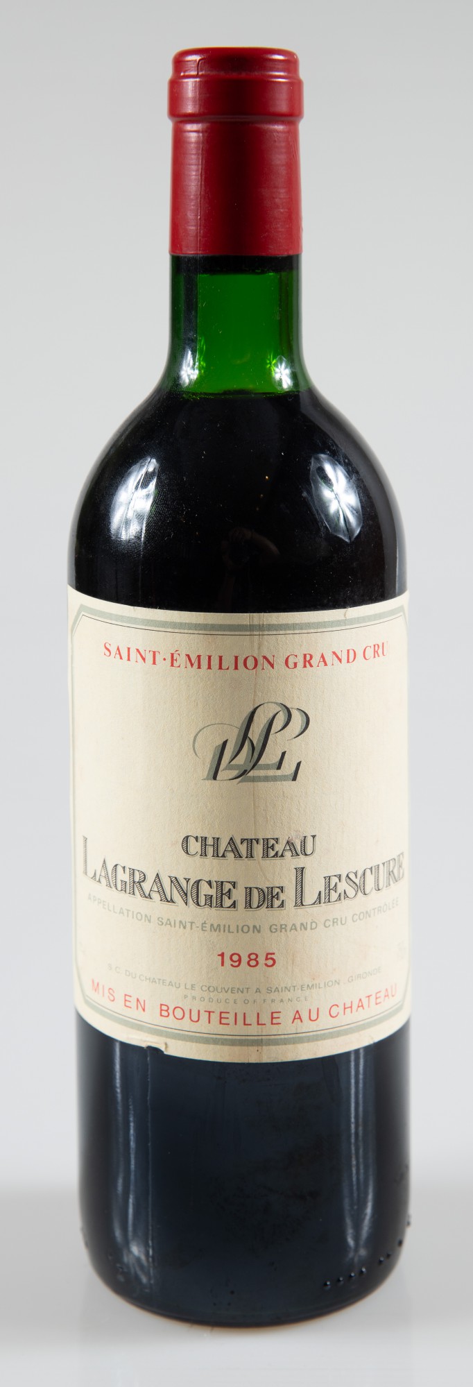 Vinho - Château Lagrange de Lescure, Saint Émilion Grand Cru Classé, Bordeaux, Vinho Tinto