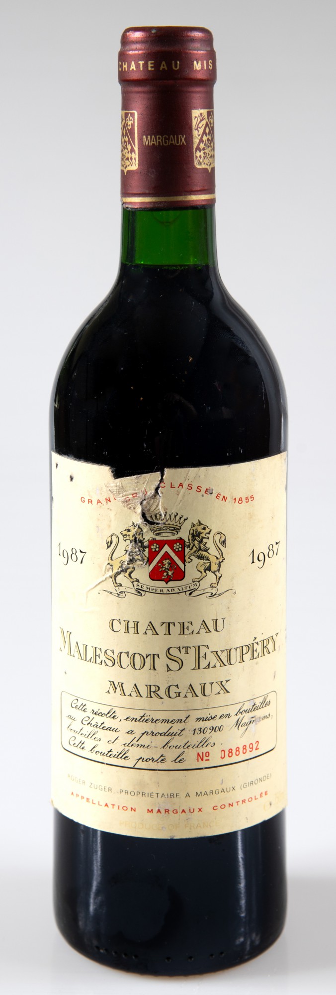 Vinho - Château Malescot Saint Exupéry Margaux Grand Cru, Classé, Bordeaux, - Vinho Tinto