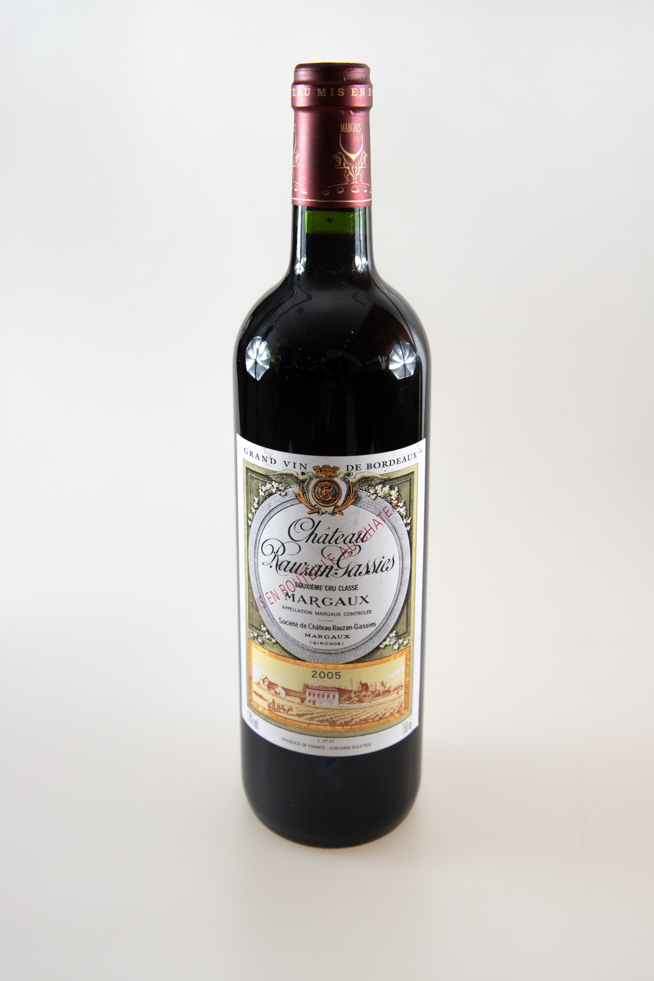 Vinho - Chateau Rauzan Gassies, Margaux, Bordeaux