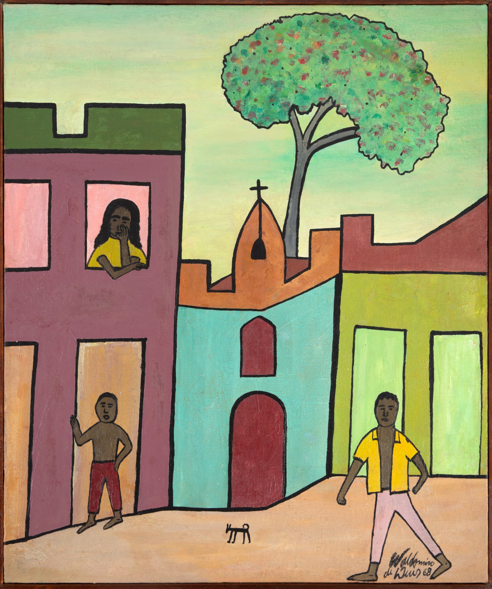 Waldomiro de Deus - Casario com Figuras