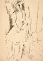 Yolanda Mohalyi - Figura Feminina Sentada