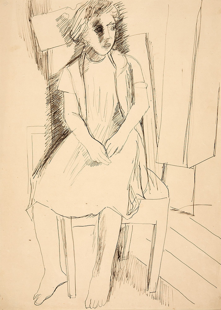 Yolanda Mohalyi - Figura Feminina Sentada