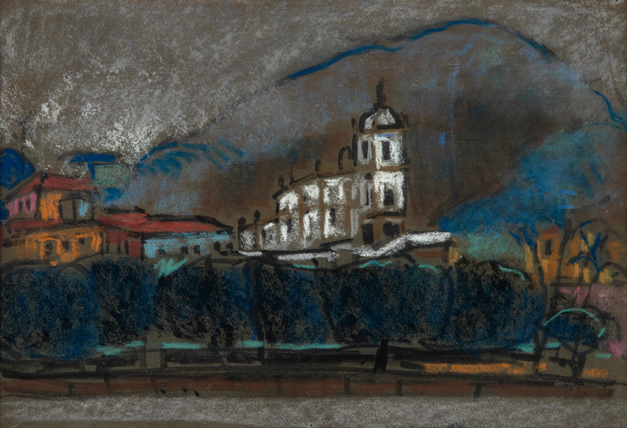 Yuji Tamaki - Paisagem com Igreja